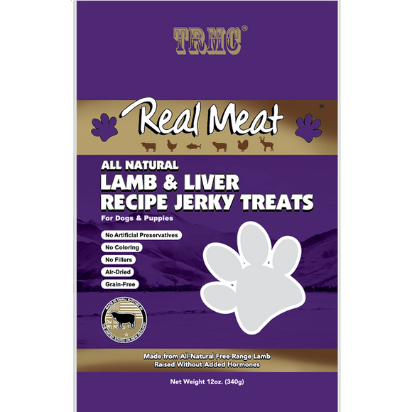 The Real Meat Company Real Meat Dog Treats Lamb & Liver Jerky (12 Oz)