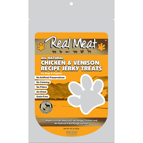 Real Meat Chicken & Venison Jerky Treats