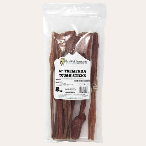 Natural Dog 12in Tremenda Tough Sticks 8z