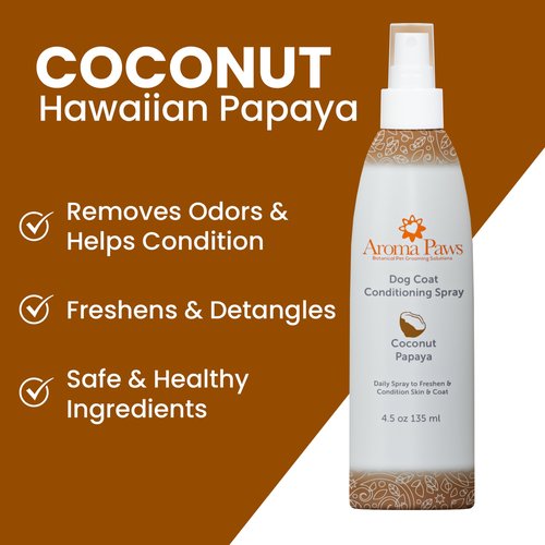 Aroma Paws Dog Coat Spray Coconut Papaya