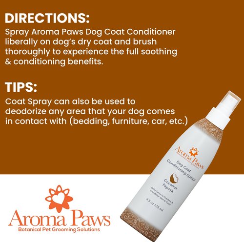 Aroma Paws Dog Coat Spray Coconut Papaya