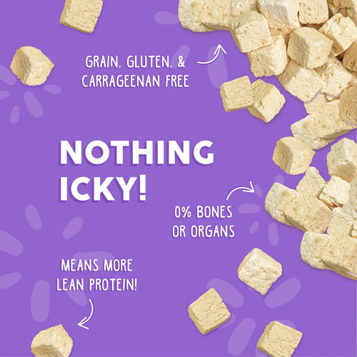 Weruva Cat Freeze Dried  Paw Lickin' Chicken with 96% Boneless, Skinless Chicken Breast