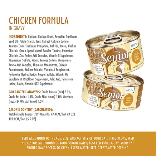 Weruva Senior Chicken Formula in Gravy Cat Food