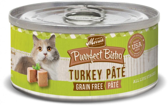 Merrick Purrfect Bistro Turkey Pate Grain Free Canned Cat Food