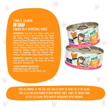 Weruva B.F.F. PLAY PATÉ! Oh Snap! Tuna & Salmon Dinner in a Hydrating Purée Canned Cat Food