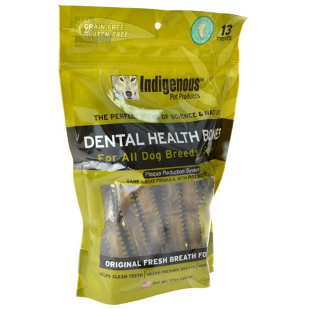 Indigenous Pet Products Dental Health Bones— Original Fresh Breath Formula